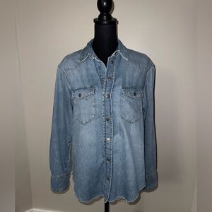 Zara Light Blue Denim Shirt